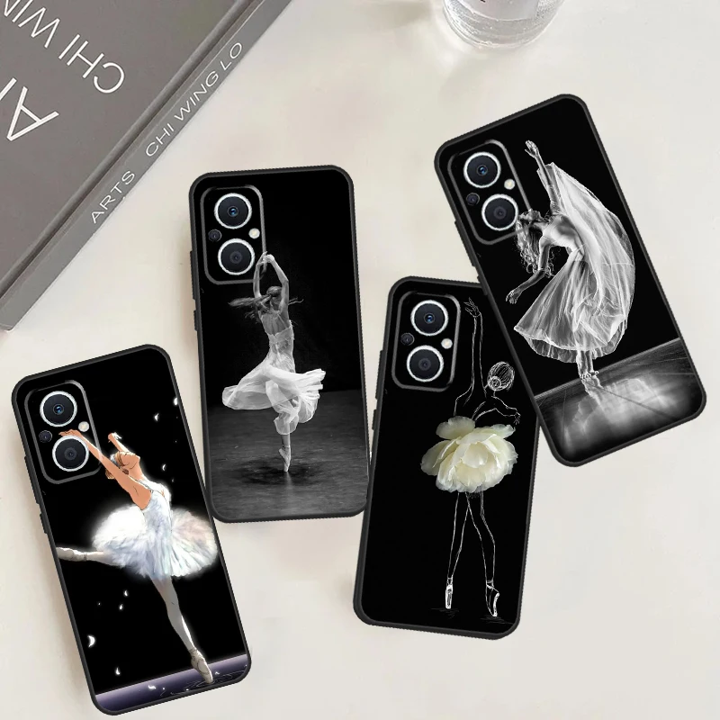 Ballerina Ballet Dancer Girl Case For OPPO Reno 8T 4 5 6 8 7 Lite 4Z 5Z 10 Pro OPPO Find X2 X5 Lite X3 Neo X6 Pro Cover