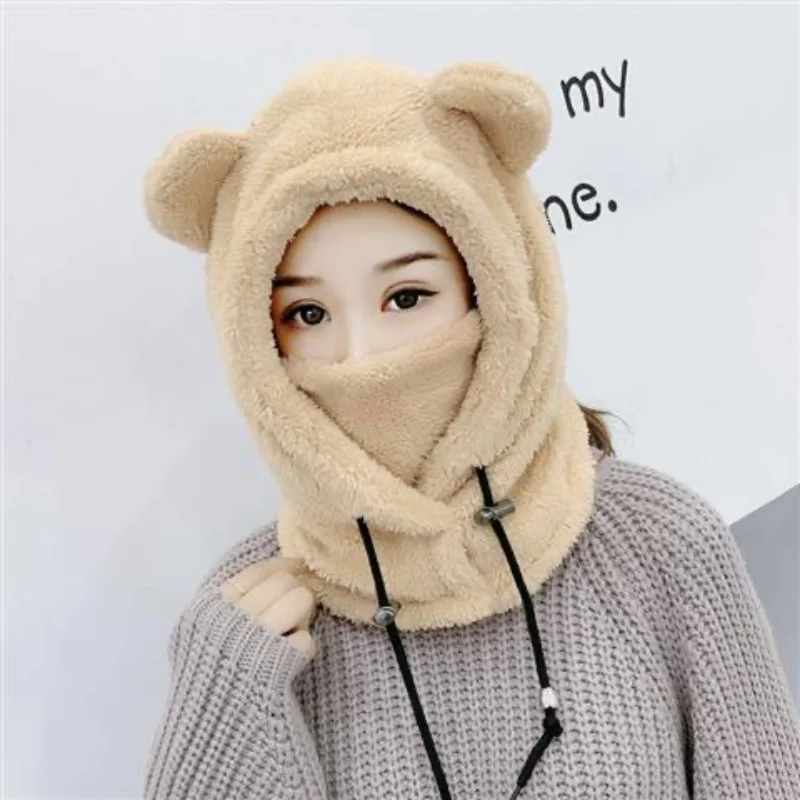 

Winter Kids Balaclava Hat Scarf Combo Soft Fleece Face Mask Windproof Cold Weather Protection