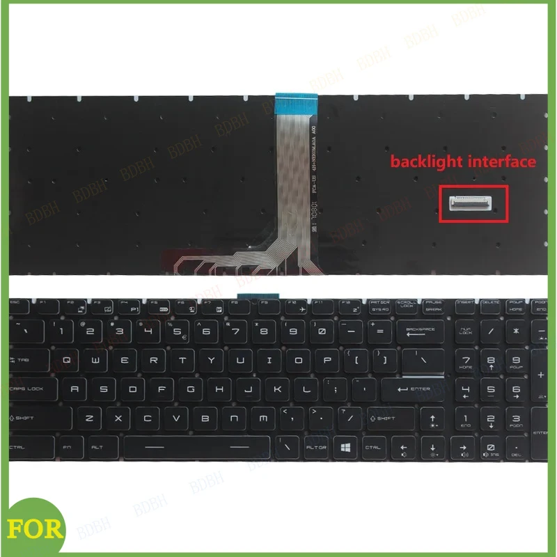 New RGB Backlit US keyboard For MSI GE63 GE65 GL65 GP65 GE73 GS75 GL75 MS-17E5 GP75 GE75 MS-17E1 MS-17E2 Full Color Backlight