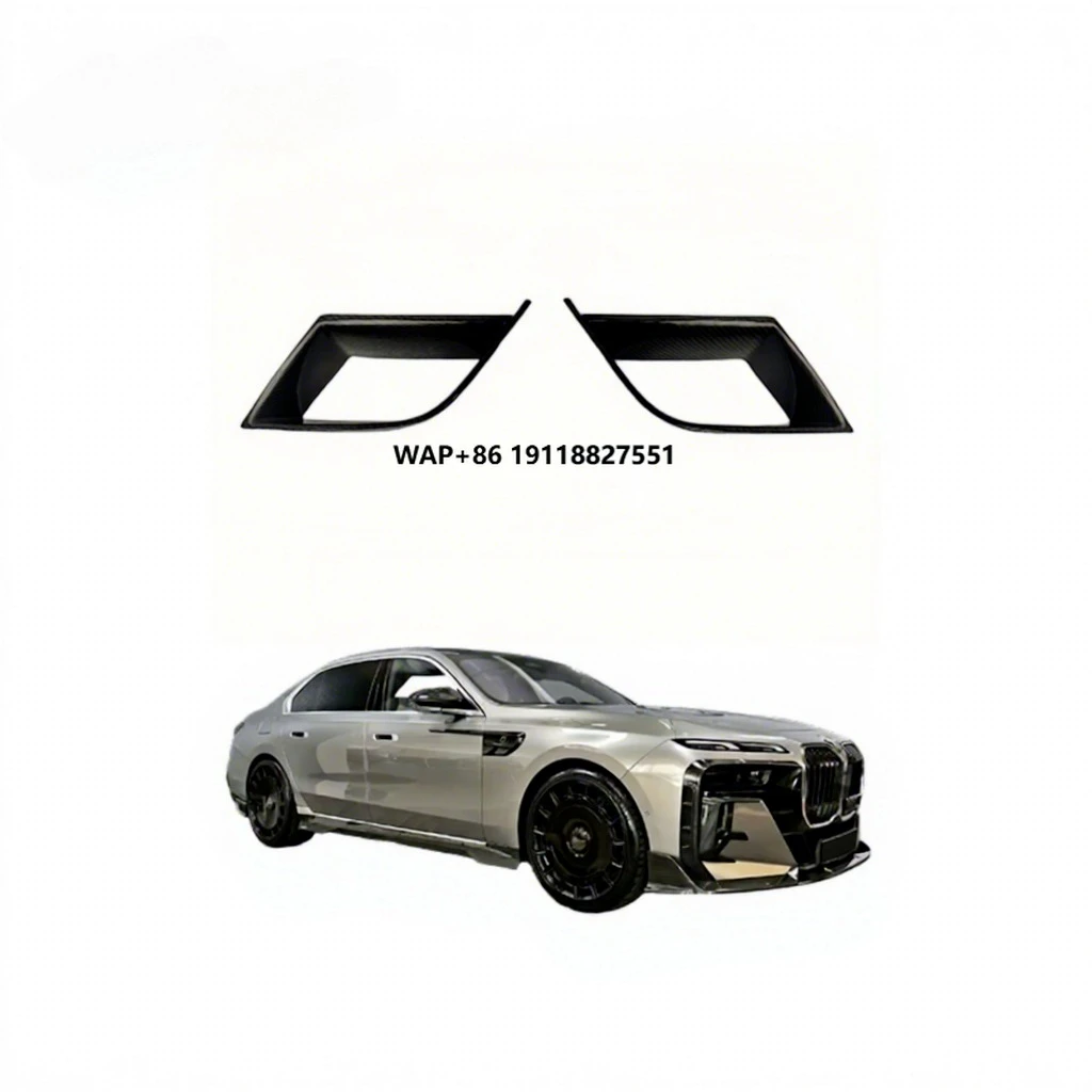 

MSY Style New Full Dry 3K Twill/Forged Carbon Front Bumper Grille Mesh Insert for 7 Series 2023+
