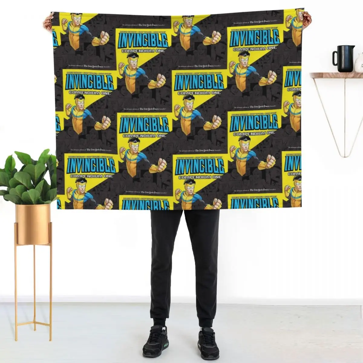 

invincible cover Throw Blanket Fade Resistant Durable Throw Blanket