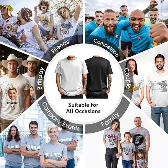 Custom Men's T-Shirt with Front and Back Print description 27