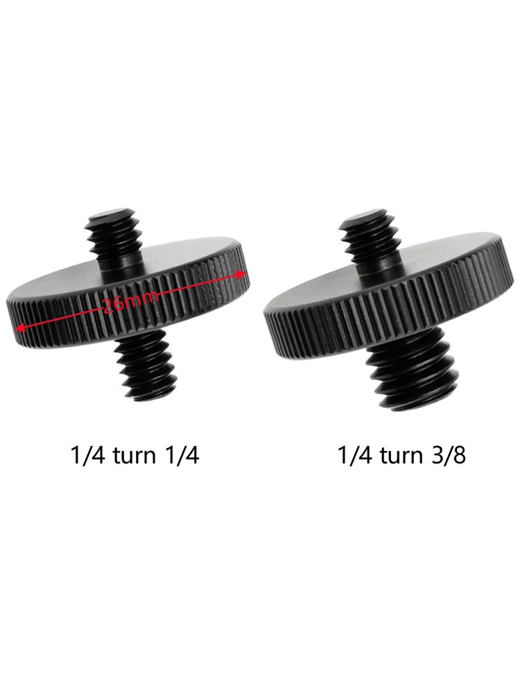 Universal Camera Conversion Screw 1/4 Male To 3/8 Dual Nuts Tripod Mount Screw Quick Release Camera Screws Mount Adapter