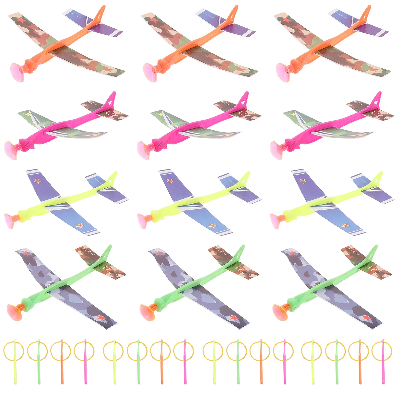 طقم طائرة ورقية مكون من 30 قطعة، طائرة طائرة تفاعلية خارجية للأطفال، مجموعة طائرات ورقية للحفلات