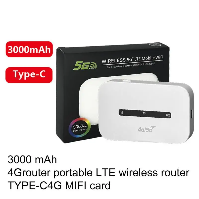 جهاز توجيه نقطة اتصال متنقل عالي السرعة للسفر جهاز واي فاي جهاز هوت سبوت الإنترنت جهاز هوت سبوت متنقل نقطة اتصال واي فاي متنقلة مع بطاقة