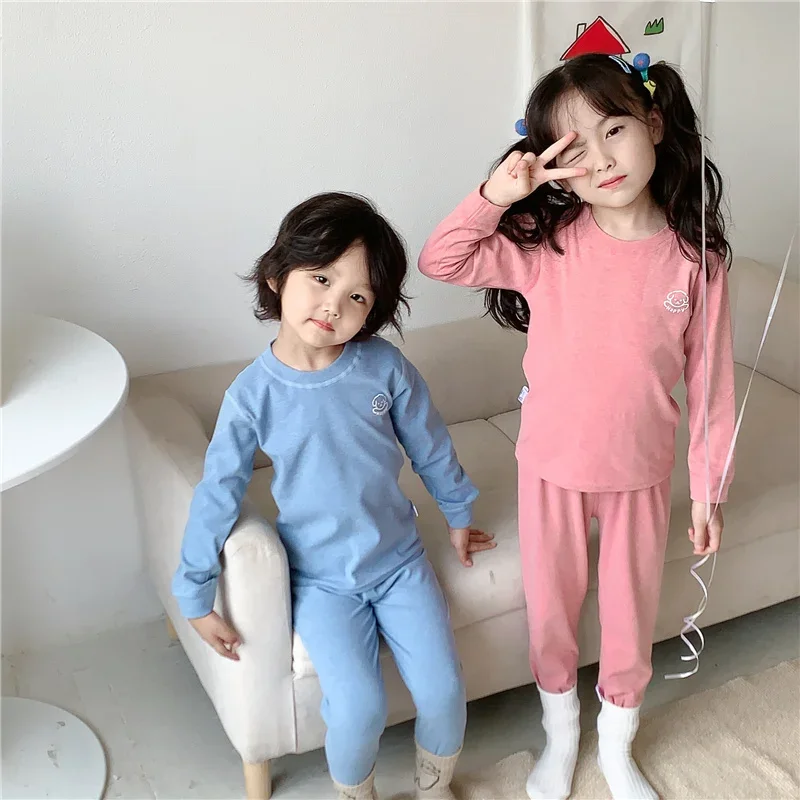 1-12 Years Children Clothes Set Warm Clothing Sets Autumn Girls Boys Padded Cotton Suit Kids Pullover + Pants 2Pcs Outfits