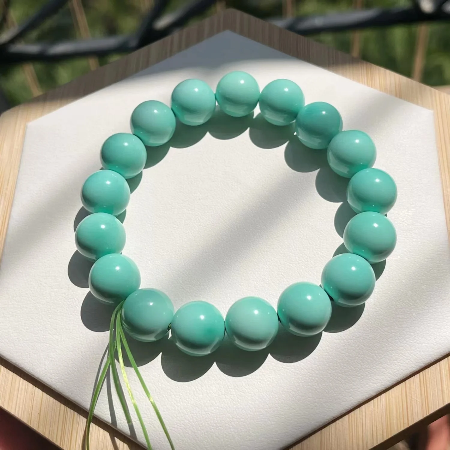 Optimize Turquoise High Porcelain Green Round Bead Bracelet 108 Loose Plates Play Color Changing Buddha Diy Accessories