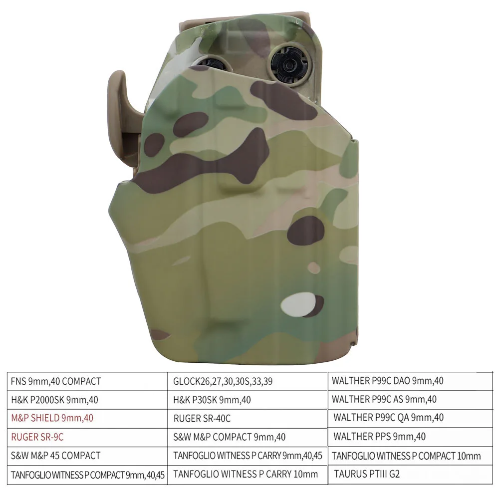 

Tactical Pistol Holster Adjustable Outdoor Hunting Shooting Airsoft Quick Pull Holsters Case Universal Portable Combat Belt Gear