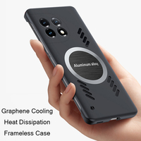Cooling Heat Dissipation Metal PC Case for OnePlus 11 1+11 ACE 2 10 Pro 10T 10R Frameless Graphene Radiating Rimless Back Cover