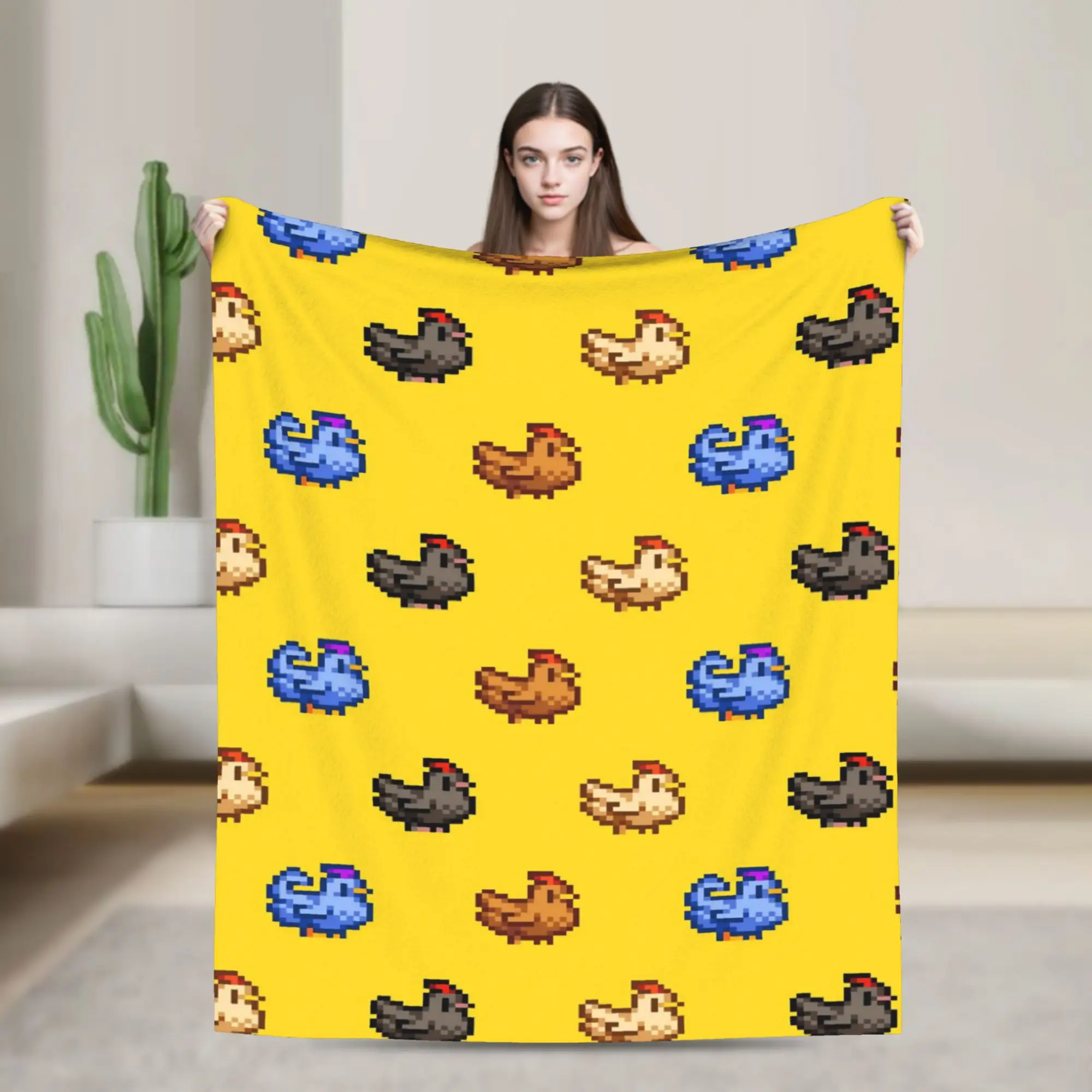 Stardew Valley Animals Stuff Blankets Super Soft Fleece  Throw Blanket Cozy Rug Piece