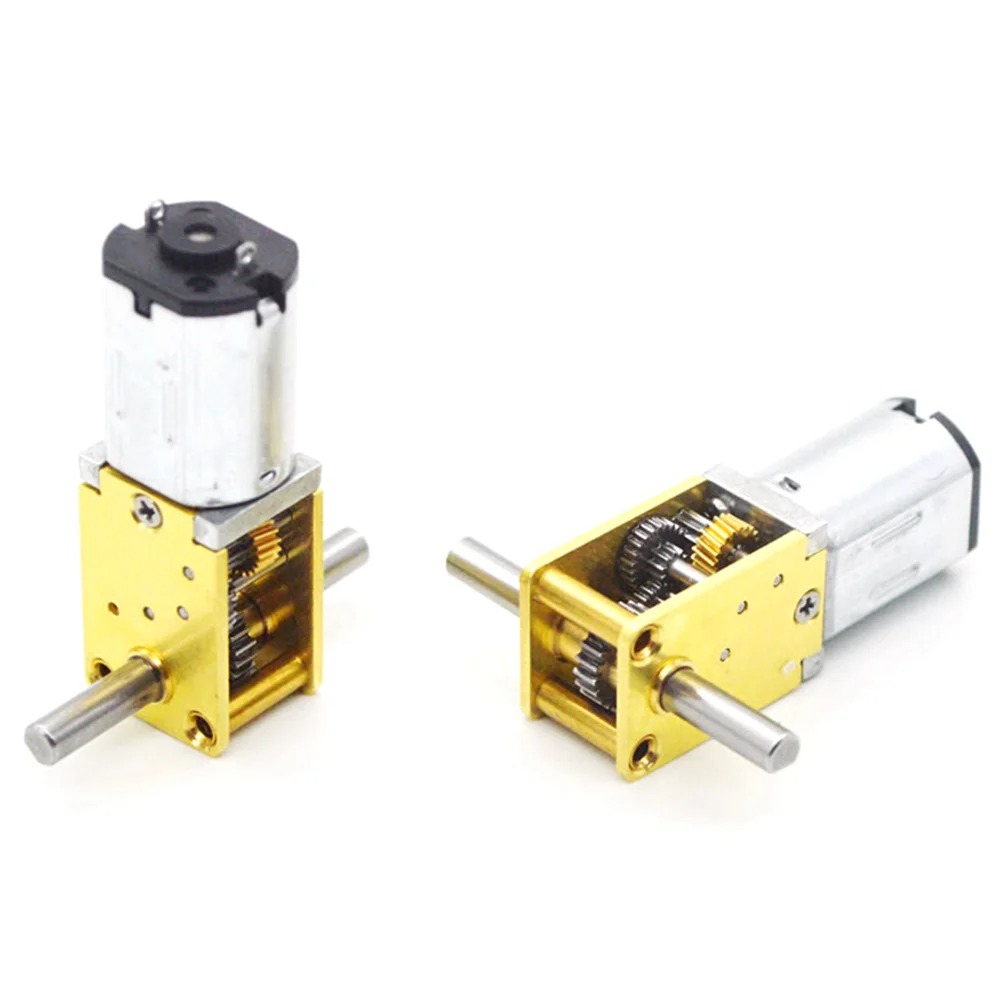 1218 N20 Mini Micro Gear Motor DC 3V 6V 12V  Dual Shaft 4-381RPM High Torque Electric Metal Reduction Gear Motor Reducer