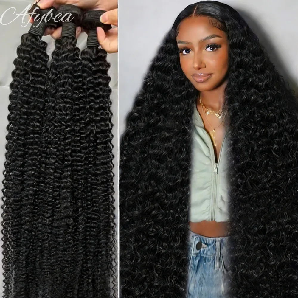 

Пучки глубоких волн, вьющиеся человеческие волосы, плетение 12А, бразильские настоящие пучки 1/3/4, необработанные наращивания утка, натуральные для чернокожих женщин