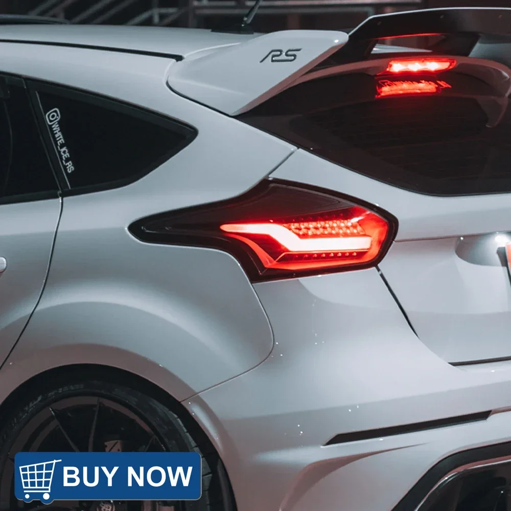 السيارات الخلفية الخلفية مصابيح لفورد فوكس هاتشباك 2015-2018 LED سيارة المصابيح الخلفية الجمعية ترقية وامض إشارة إكسسوارات مضيئة