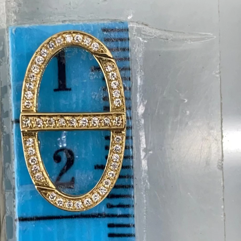 Sinya النقي 18k الذهب الماس موصل عالمي لانهائي مشبك قفل المشبك Au750 مجوهرات Findings بها بنفسك النتائج مكونات اكسسوارات