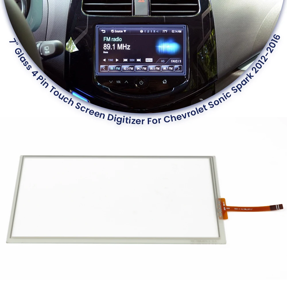 LA070WV1-TD05 7 Inch 4 Pin Touch Screen For Chevrolet GMC Onix Aveo Spark Prism Trax 2012-2016 Year Navigation Raido Touch Panel