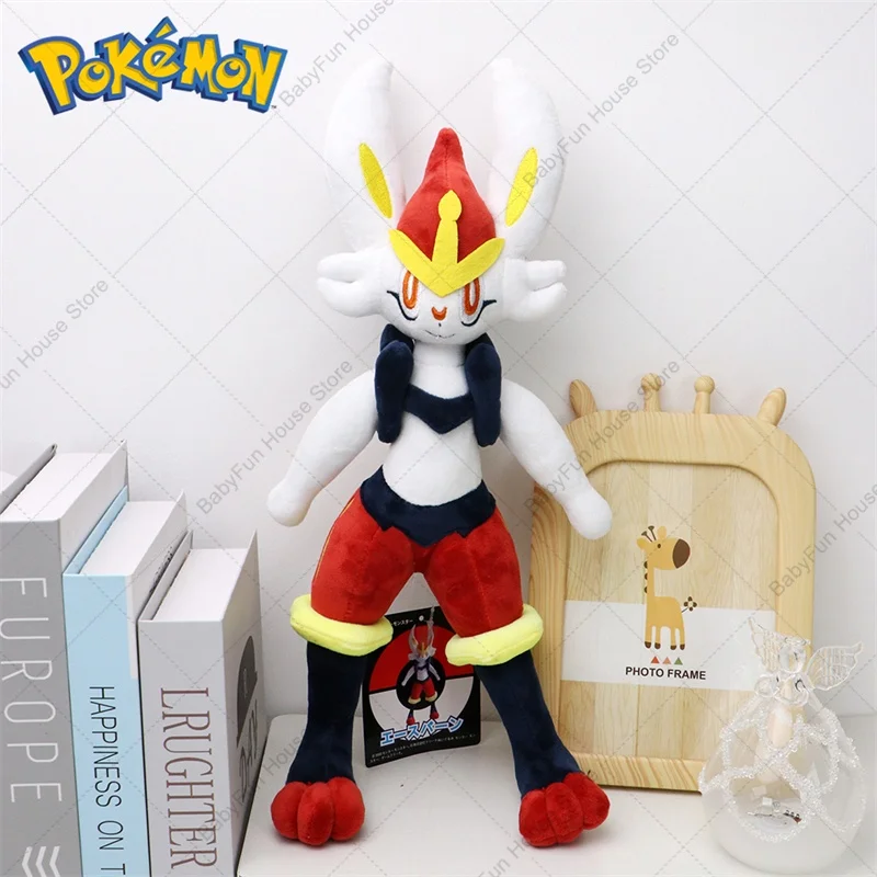 Pokemon Sprigatito Floragato Meowscarada Quaxly Fuecoco Plush Toys Kawaii Scorbunny Cinderace Stuffed Animals Peluche Dolls Gift view 6