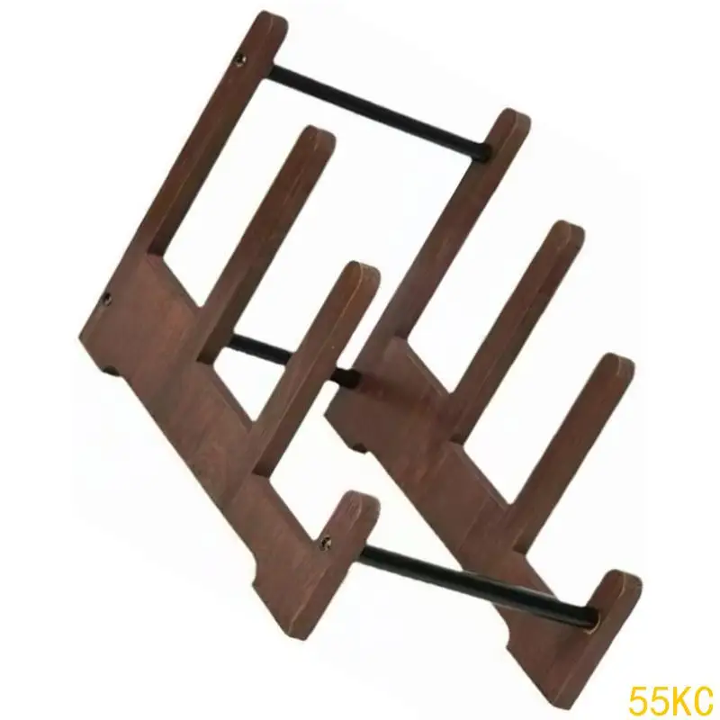 

55KC Compactly Album Storage Rack Vinyls Record Organizers 3Tier Stand for 60 LPs Suitable for Various Home Styles