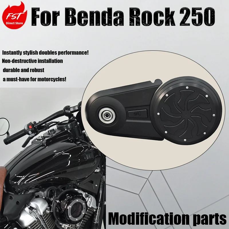 

Link 5: Modified Parts for Benda Rock 250, Fuel Tank Side Cover, Belt Guard, Speedometer Cover