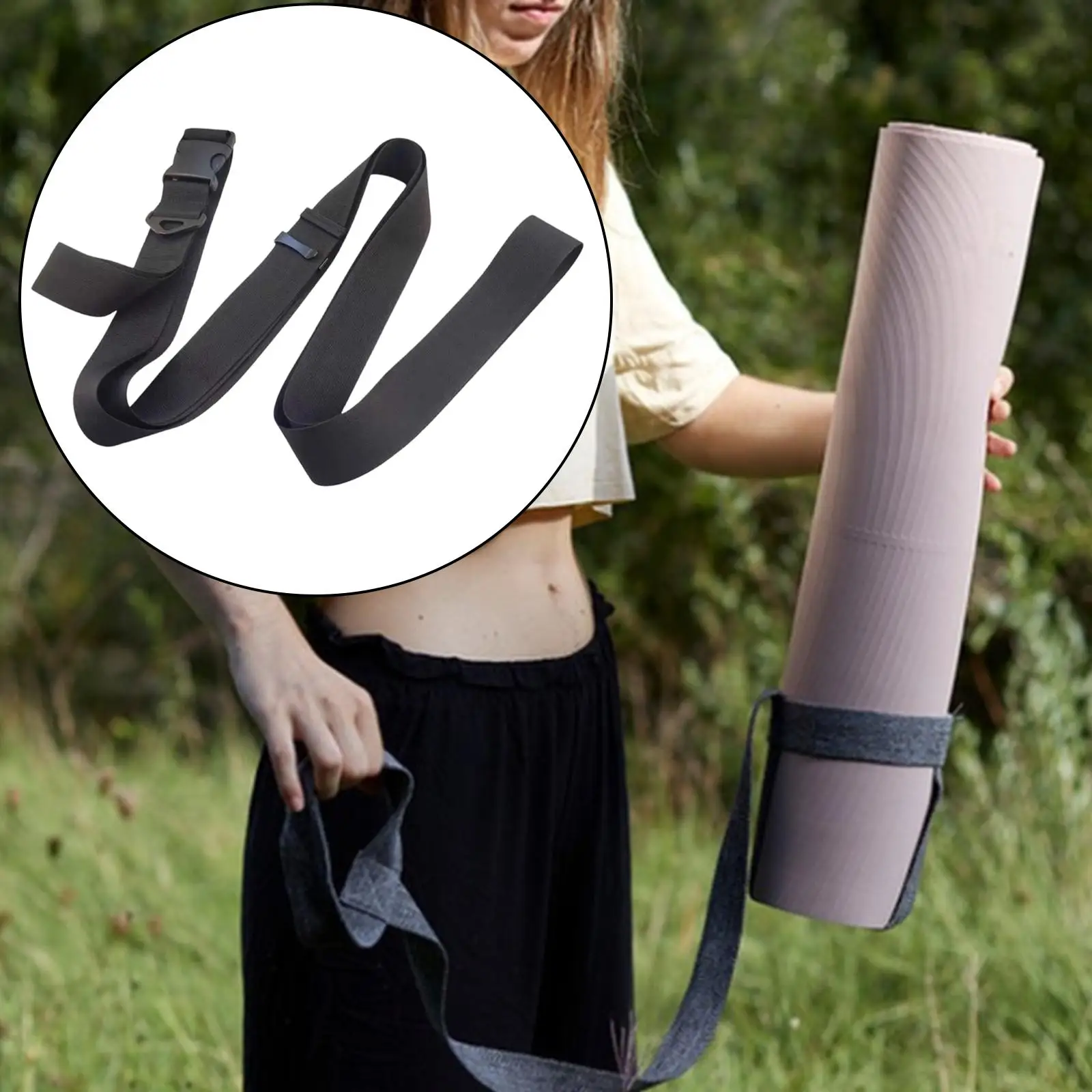 

Ремень для плавающего коврика, черный, многоразовый, профессиональный, с удобными петлями для переноски, для кемпинга