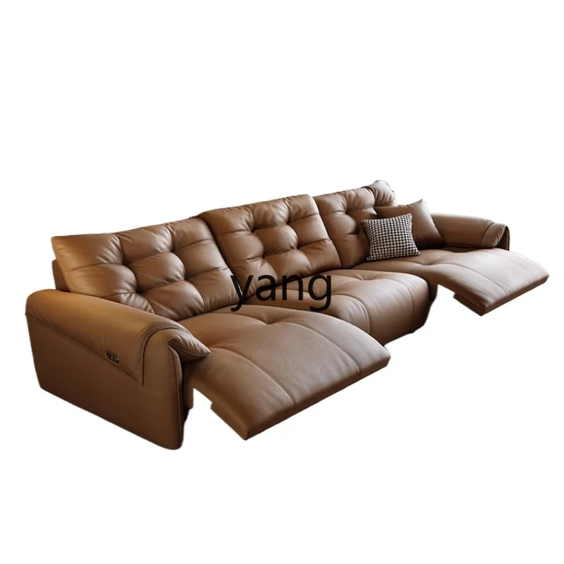 

LMM Modern Simple Electric Function Sofa Living Room Cinema Retractable Adjustable Straight Row Sofa