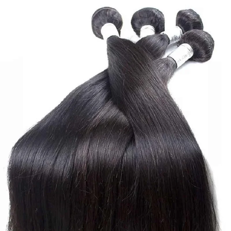 Straight Hair Bundels 100% Real Human Hair 3 Bundels Black 12A Vietnamese Human Hair For Women Brazilian Remy Hair 30 inch