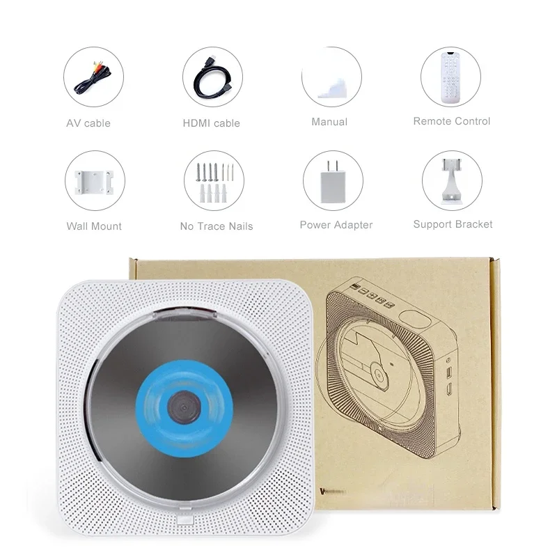 

wall mounted portable CD player all in one Album with speaker