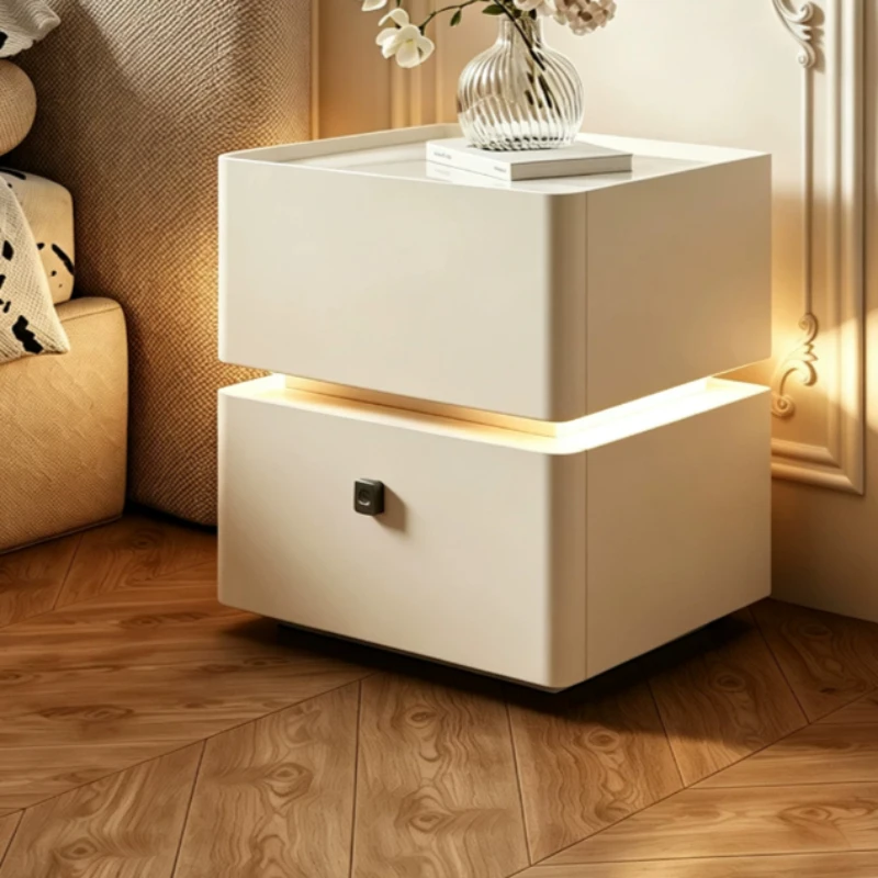 French Modern Night Stands Khaki Matching Drawers Coffee Bedside Tables Frames Clearance Mesita De Noche Bedroom Furniture