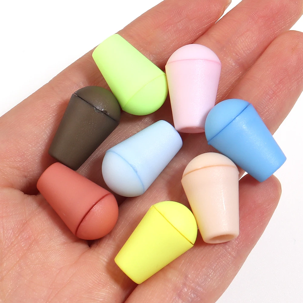 30sets/lot Multicolor ABS Cord End Caps Stopper Drawstring Toggle Tips For Hoodie Pants Backpack Garment Accessories image 6