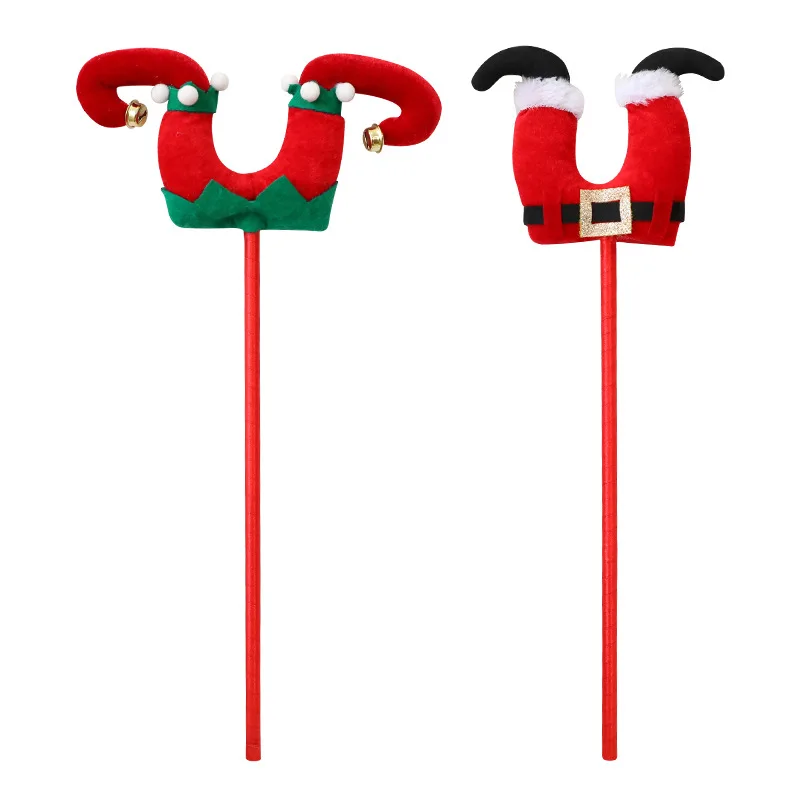 

1 шт. новые рождественские ножки эльфа, украшения, спринги, сделай сам, рождественская композиция, ткань, креативное забавное украшение для рождественской елки