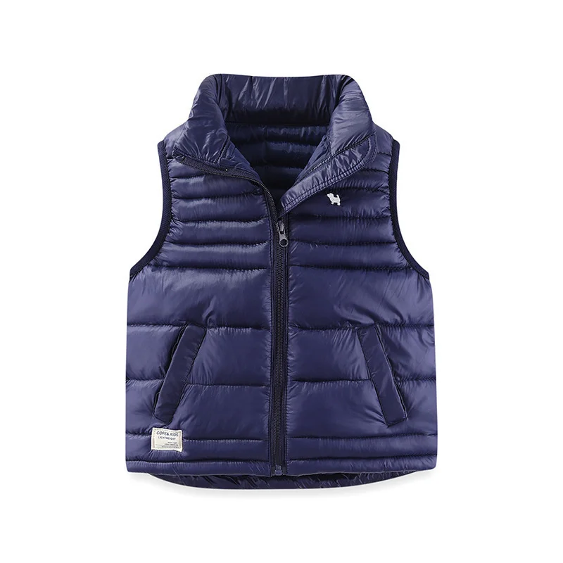 

Boys Vest Baby's Kids Waistcoat Down Jacket 2024 Thread Warm Plus Thicken Winter Autumn Teenagers Windproof Christmas Gift Child