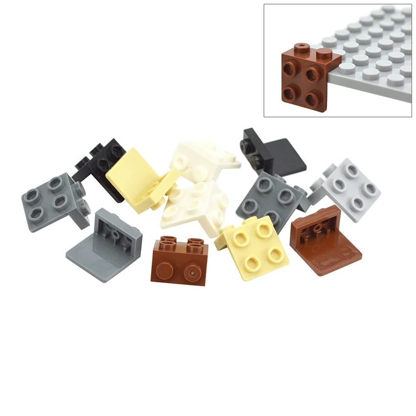 DIY Bricks Compatible Assembles Particles 21712 44728 1x2-2x2 Studs Building Blocks Parts DIY Educational Creative Toys For Kids