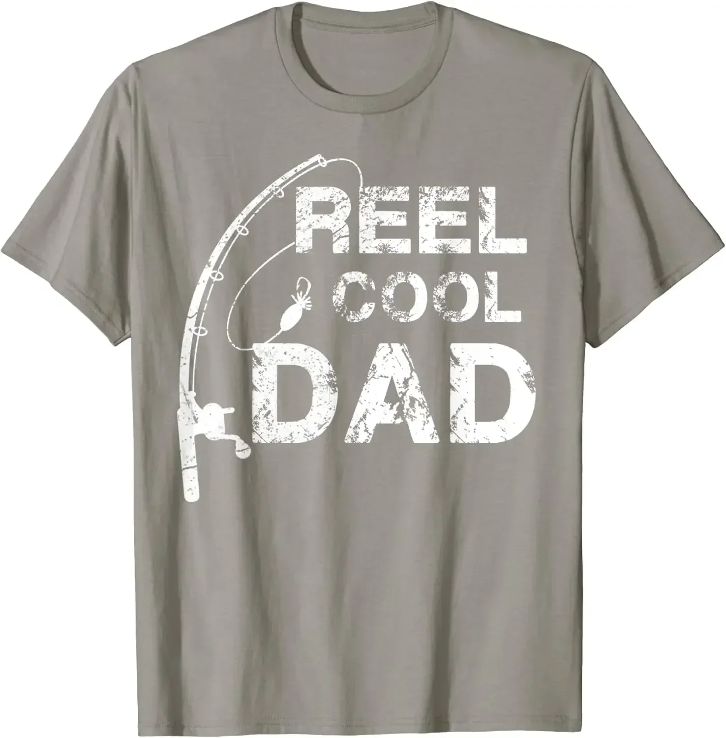 Reel Cool Dad T-Shirt Fishing Daddy Father's Day Gift Shirt T-Shirt Four Seasons Daily Cotton Tees Streetwear Harajuku