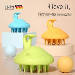 Silicone Integrated Scalp Wash Massage Brush Head Anti Itching Deep Cleaning Comb Hair Grabber