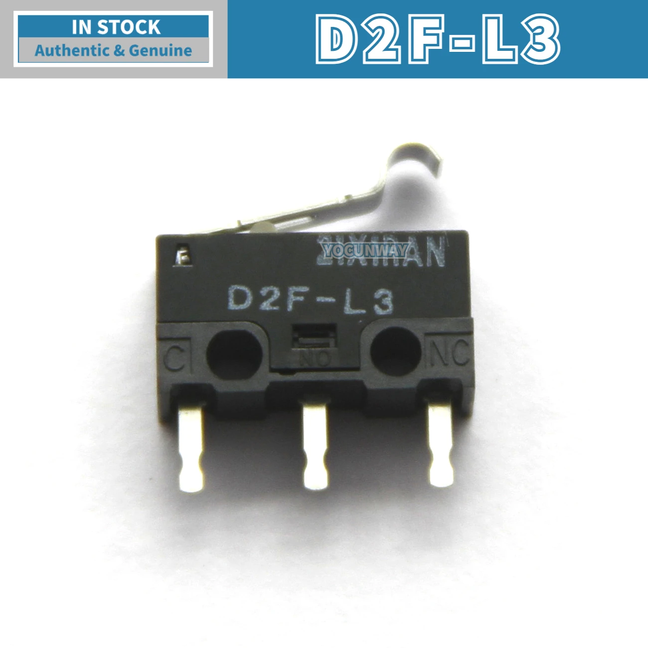 10pcs-100pcs D2F-L3 New Original OMRON Micro Switch Grey Dot Limit Switch Mouse Button Repair Whloesale