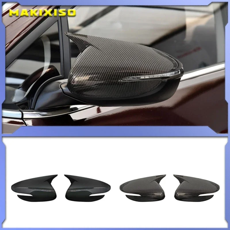 

For Kia K3 Cerato Forte 2014-2017 Car Rearview Side Mirror Cover Wing Cap Exterior Sticker Door Case Trim Carbon Fiber