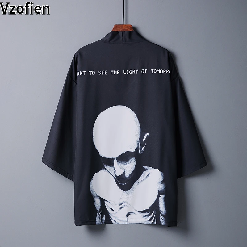 

Японское кимоно, кардиган, рубашка для косплея, блузка, мужская японская юката, женское летнее пляжное кимоно, уличная одежда, топы в стиле Харадзюку Хаори