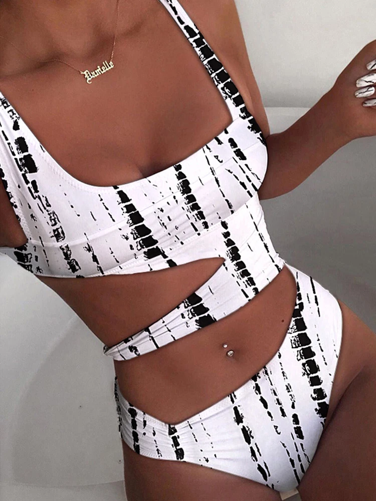 2023 Nieuw sexy badpak uit één stuk gesneden badpak push-up bikini strandkleding dameszwempak