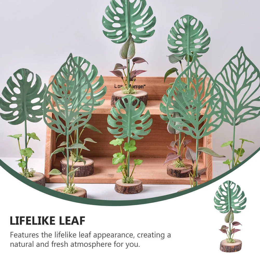 

Resin Wood Leaf Adornment Nordic Style Decor Small Size Desktop nament Lifelike Appearance Fine Workmanship Practical Use