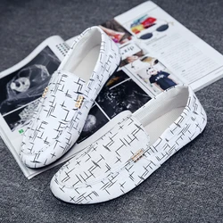 Leisure Shoes Spring and Autumn Men's Casual Shoes Korean Version Trend Lazy Shoes Canvas Single Leg Comfortable Social Shoes