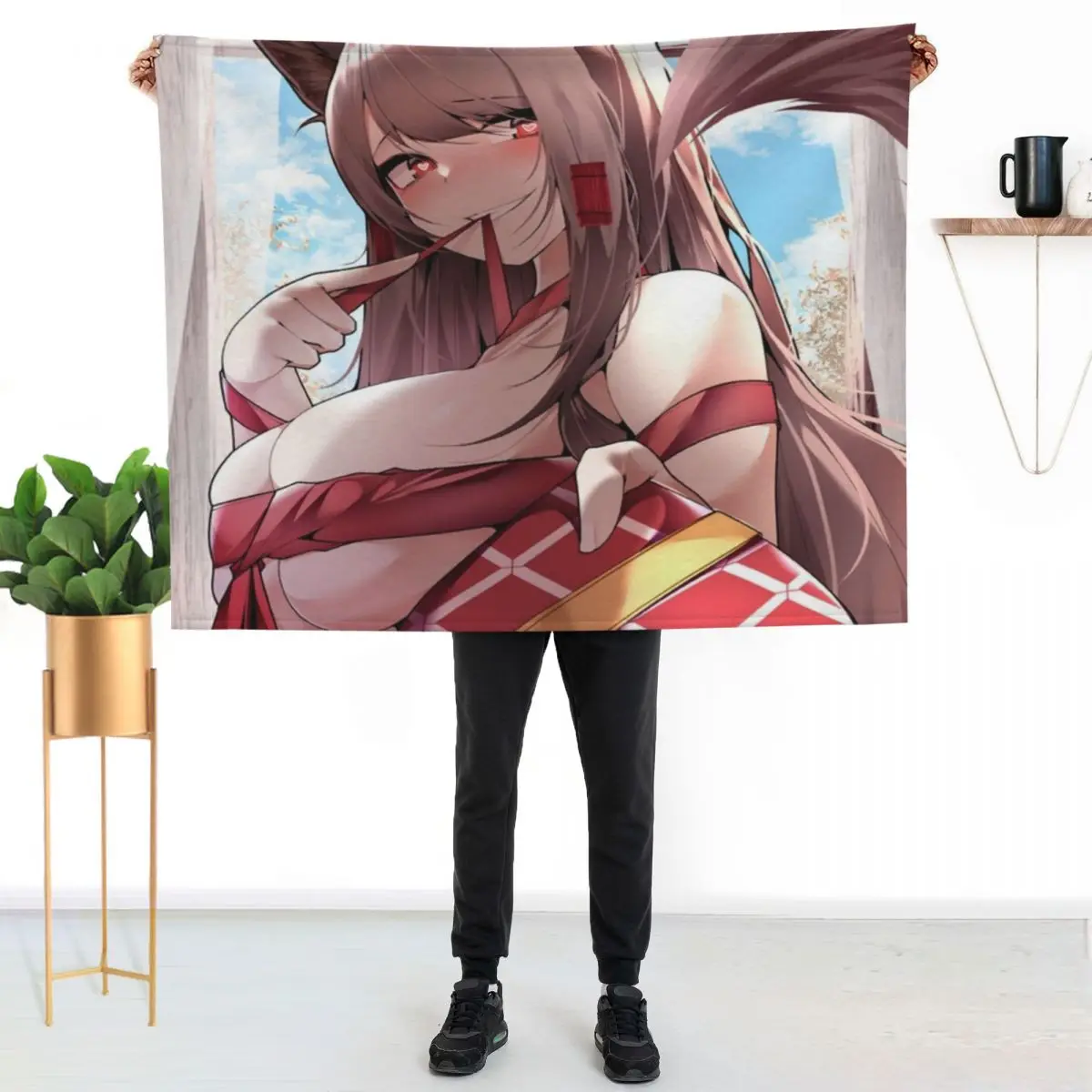 

Akagi - Azur Lane Throw Blanket Soft Home Decor Blanket for Couch Bedroom