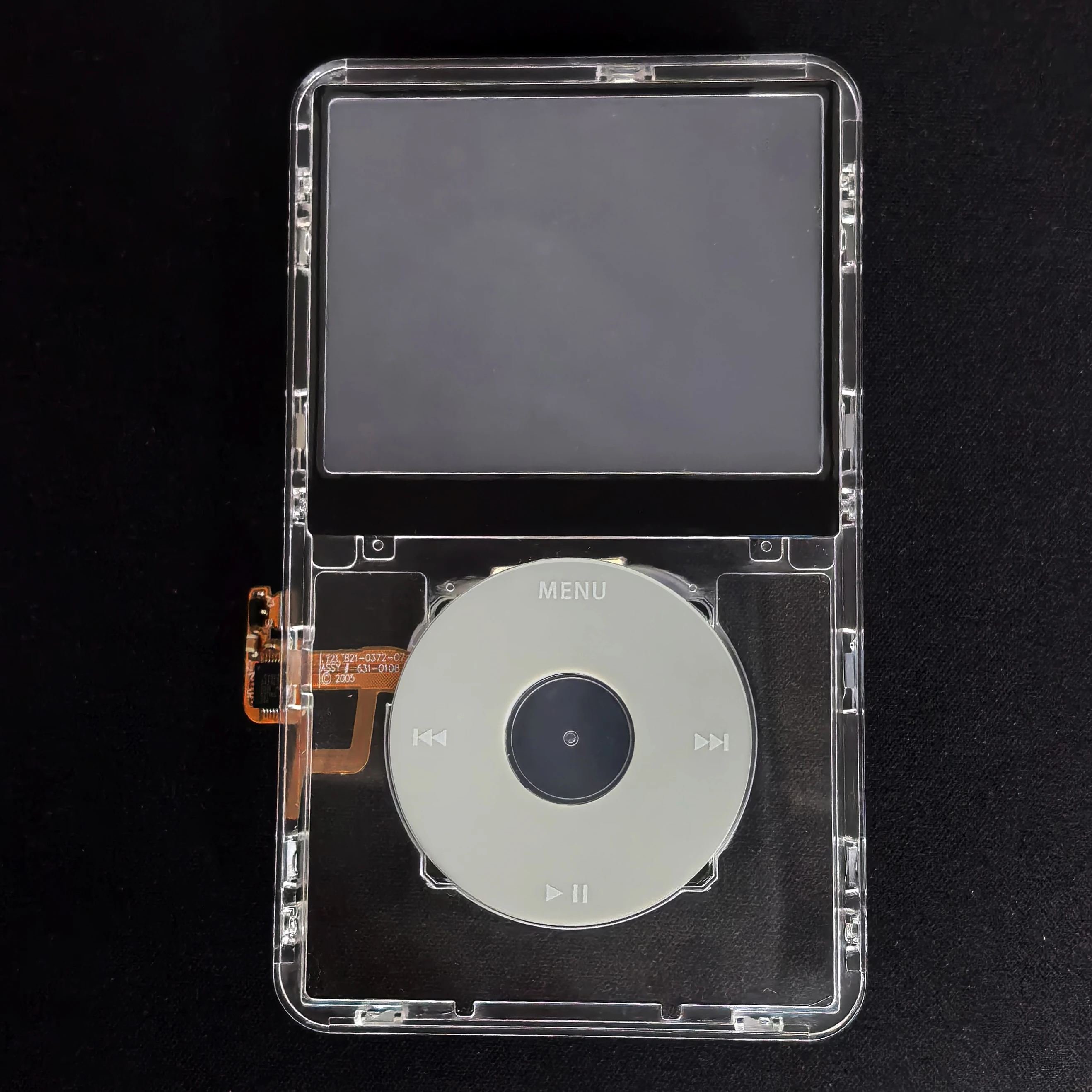 Clear Face Plate Transparent Front Housing Case with Click Wheel Flex Button for iPod Classic 5th Gen 5.5 Video 30GB 60GB 80GB image 6