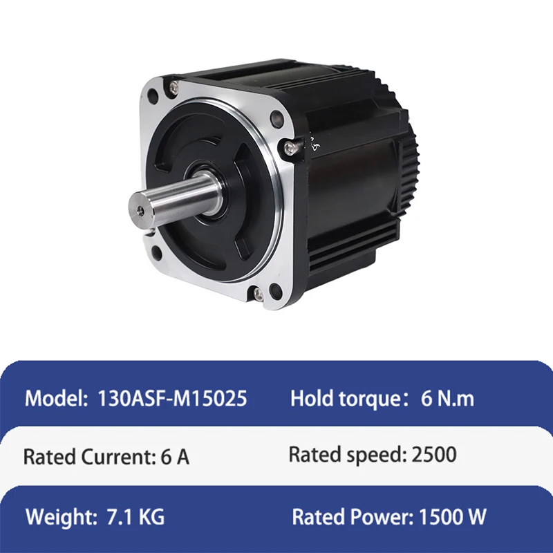 1.5KW Three-Phase 220V High Inertia Servo Spindle Motor 130mm Waterproof 2500RPM IE3 Efficiency Flange Mount CE ROHS