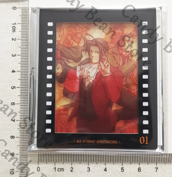 

Подлинная серия Ace Attorney, аниме Miles Edgeworth, косплей, специальная функция, кинокарта, прозрачные карты с героями мультфильмов, рождественский подарок