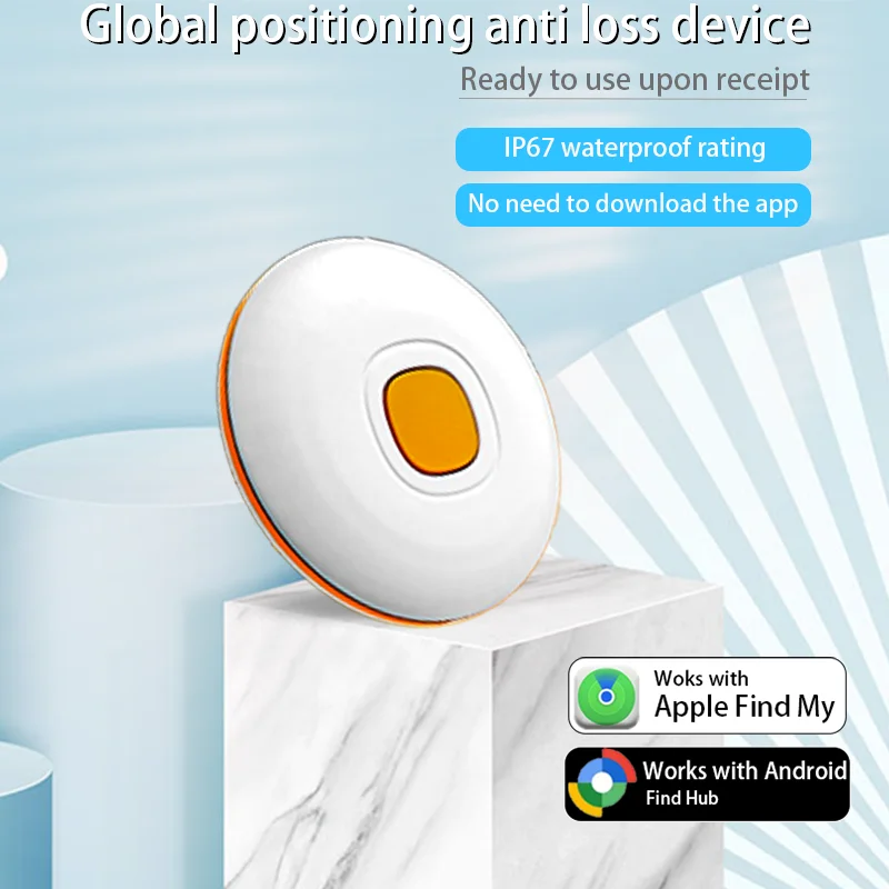 Mini Dual System Tracker Anti Lose Reminder Device For iOS or Google Find My Key Finder Keys Bag Wallet Locator