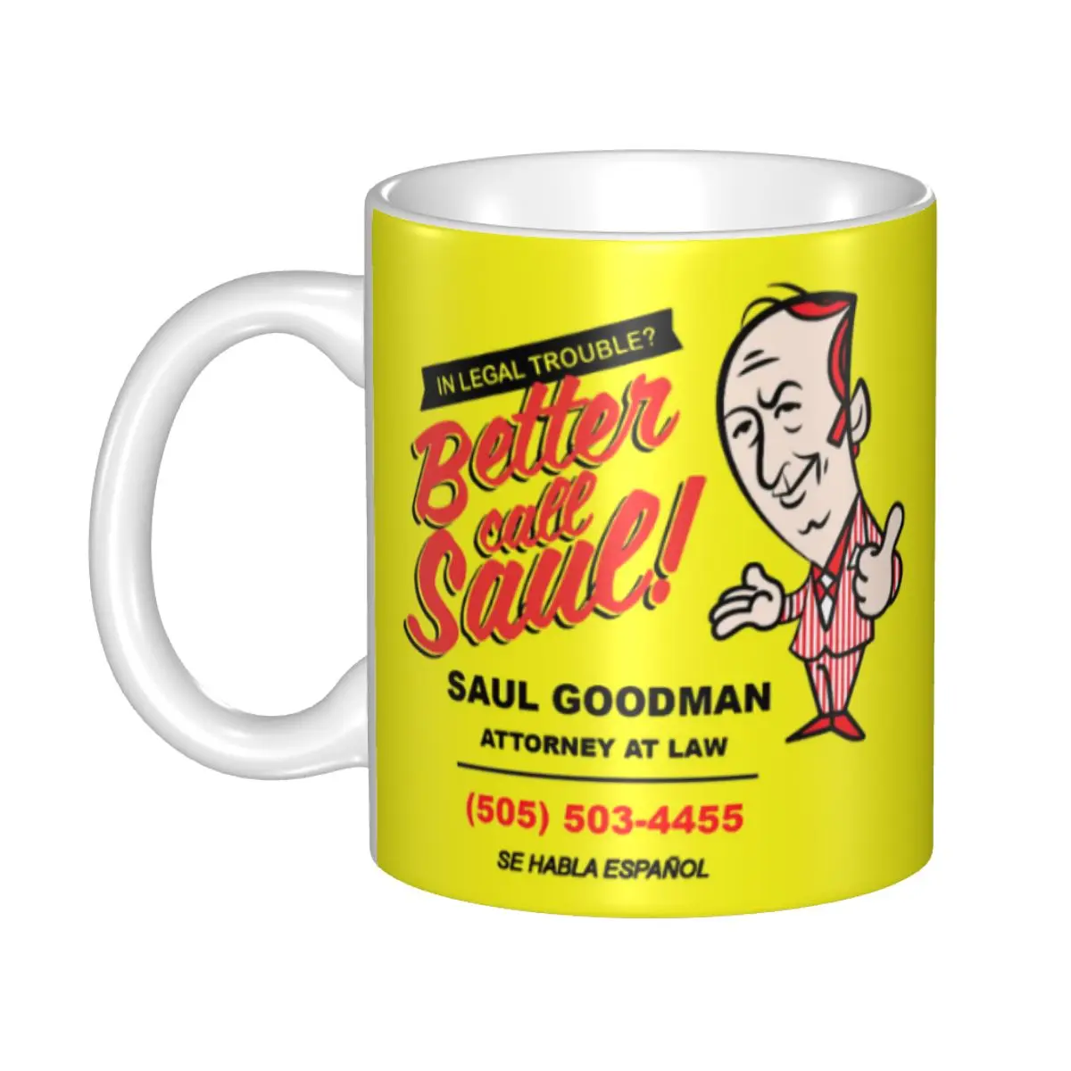 Better Call Saul Saul Goodman Mugs Custom Breaking Bad Coffee Ceramic Mug Creative Gift