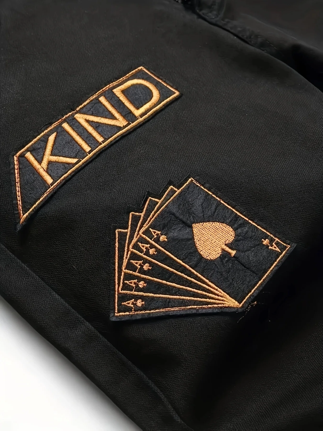 유럽과 미국의 새로운 블랙 Zhangzai 프린트 브로큰 홀 페인트 트렌드 청바지