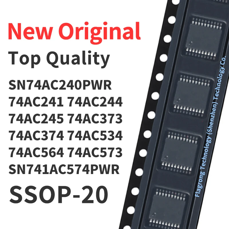 10 Pieces SN74AC240PWR SN74AC241 SN74AC244 SN74AC245 SN74AC373 SN74AC374 SN74AC534 SN74AC564 SN74AC573 PWR SN741AC574PWR SSOP-20