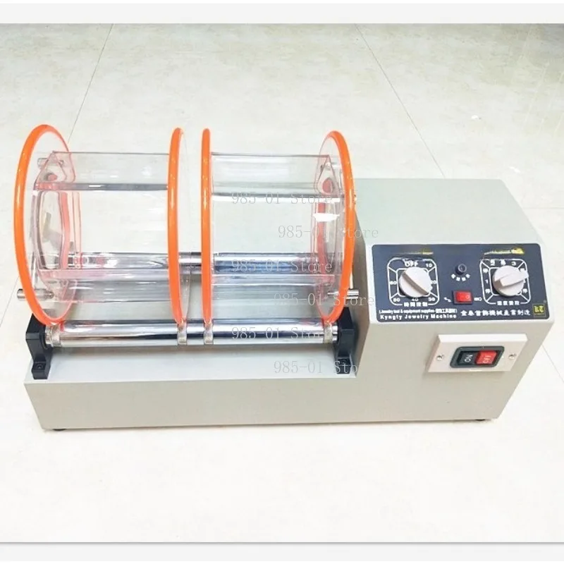 Large Roller Polishing Tumbler YBJ-K1320, Multi-Speed Timed Polisher for Walnuts Copper Coins Jewelry