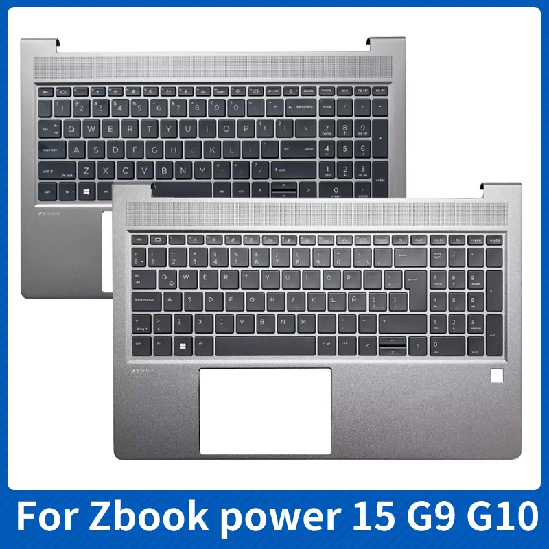 

New for HP Zbook Power 15 G9 G10 Laptop Original US LA FR Keyboard Palmrest Upper Cover Top Case with Backlit Replace Shell