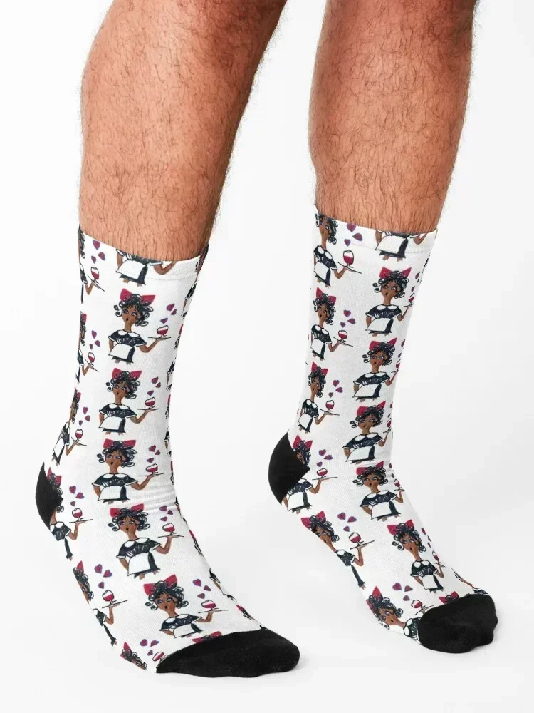 Sixties Waitress Socks custom sports Argentina Non-slip football Ladies Socks Men's